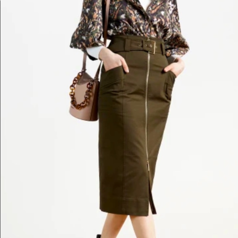 Ted Baker Janiis pencil midi skirt, Sz 1, NWT